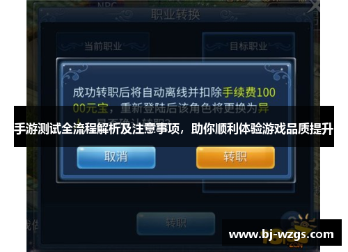 手游测试全流程解析及注意事项，助你顺利体验游戏品质提升
